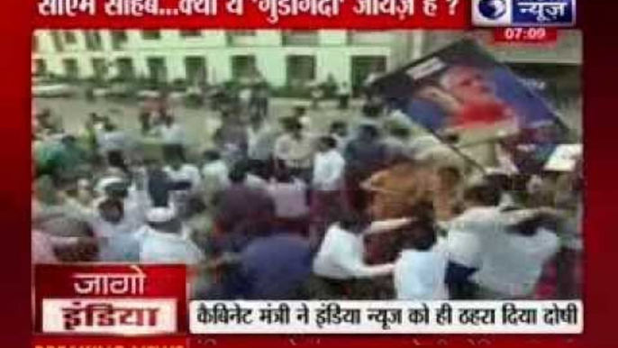 India News crew and anchor attacked by Samajwadi Party's hooligans