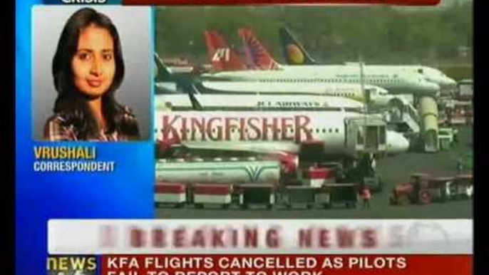 Kingfisher pilots on strike, several flights cancelled - NewsX