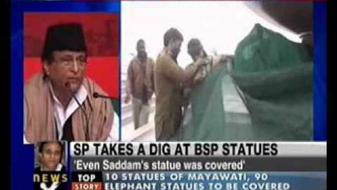 EC to Mayawati Cover all the statues by Wednesday afternoon