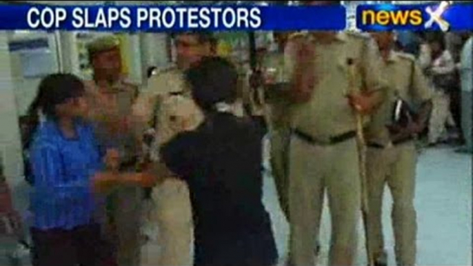 Masoom rape case: ACP slaps woman protestor, suspended