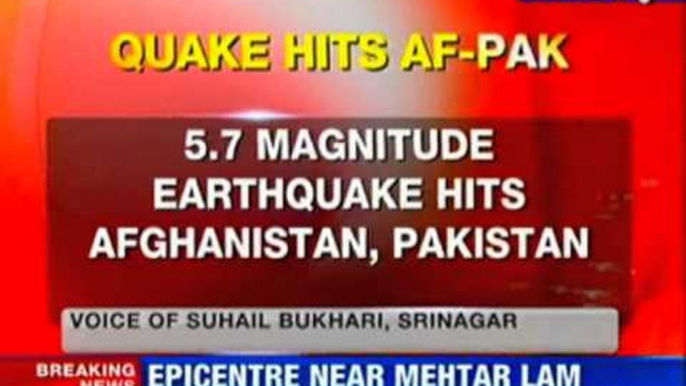 5.7 magnitude earthquake hits Afghanistan, Pakistan