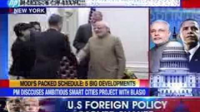 #ModiInUS: Hours after landing, Modi meets New York mayor