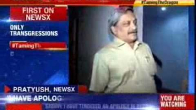 Manohar Parrikar tells RS that there was no chinese intrusion