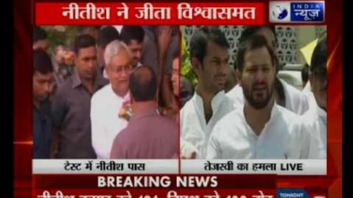 Nitish Kumar-BJP have insulted people of Bihar, says Tejashwi Yadav after Nitish wins floor test