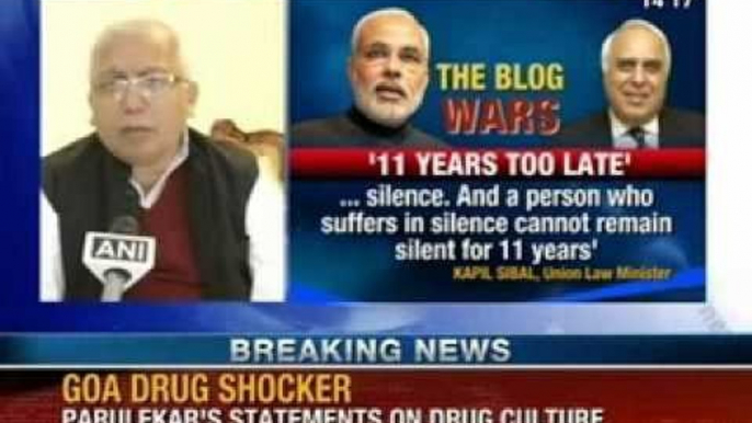 Blog war over 2002 riots:  Kapil Sibal takes dig on Narendra Modi - NewsX