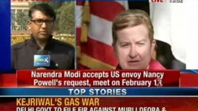 Breaking News: Narendra Modi accepts US envoy Nancy Powell's request, meet on February 13