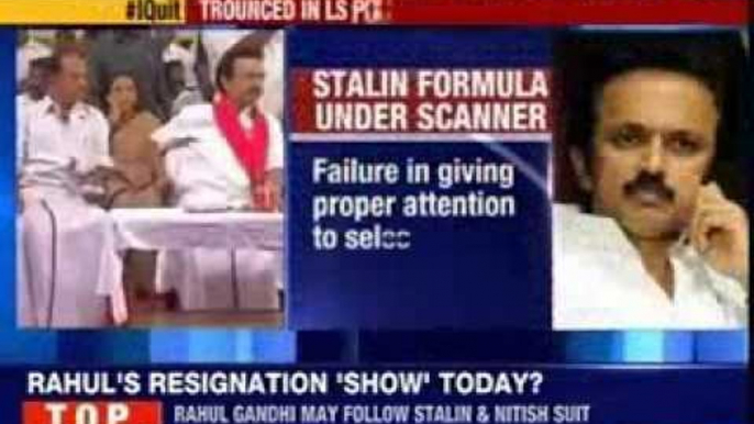 DMK chief's son, Stalin, takes back offer to resign