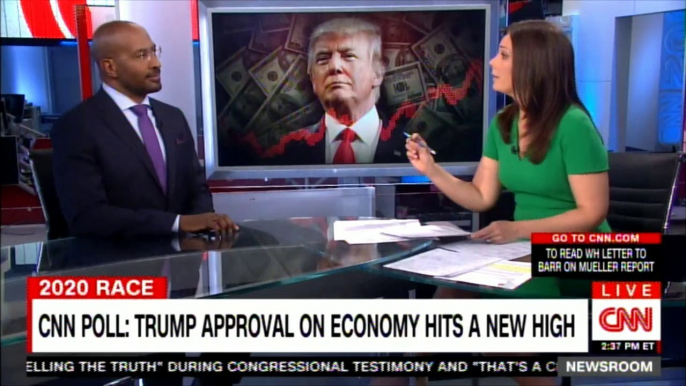 Van Jones speaking on CNN Poll: Donald Trump approval on economy hits a new high. #CNN #DonaldTrump #Economy #CNNPoll #Election2020