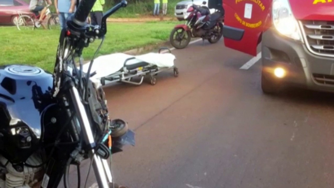 Motociclista tem lesões graves após colisão com caminhão na BR-369