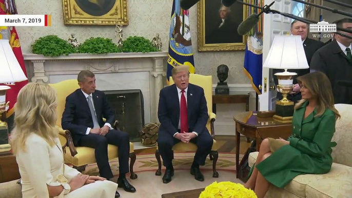 President Trump, Melania Trump Welcome Czech Republic Prime Minister to White House