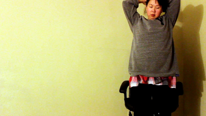 Exercise Off My Ugly and fat waist, belly, under arms, fat shouldershile stretching out my Spine by Moi, Trang