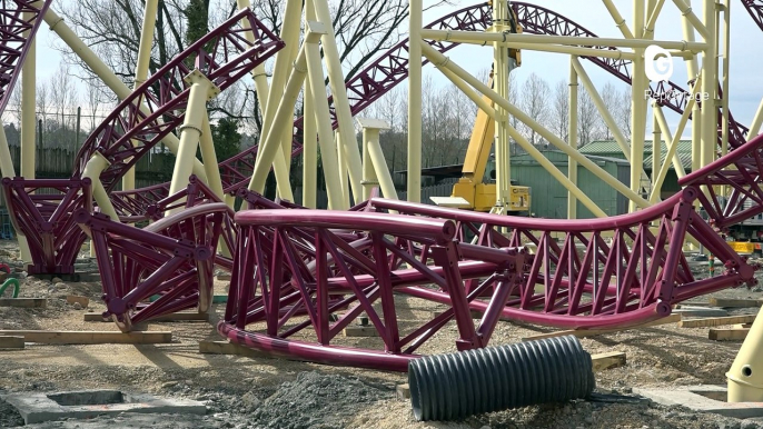 Reportage - Chantier  - Mystic - à Walibi Rhône-Alpes