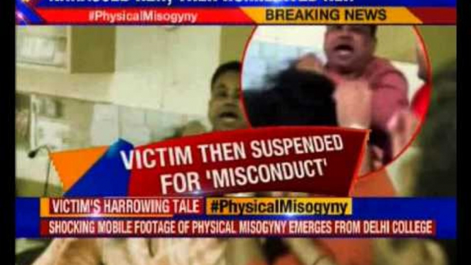 Woman professor slapped and dragged by male colleagues in Delhi