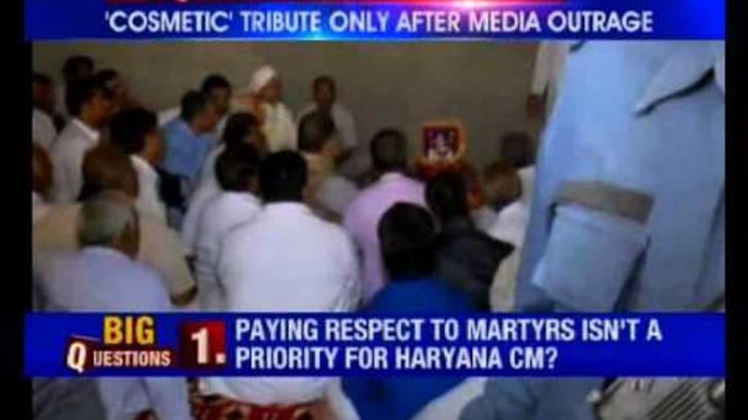 Haryana CM ML Khattar finally shows up at Martyr's home