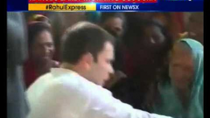 Rahul Gandhi interacts with street vendors in Delhi