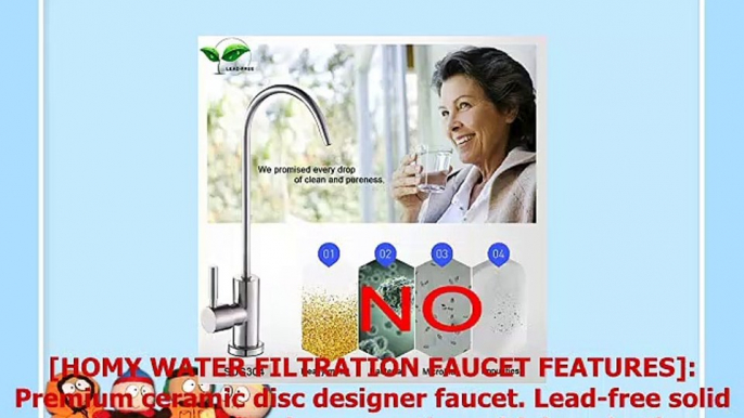 HOMY Water Filtration Faucet Single Handle Drinking Water Filter Faucet for most RO Units