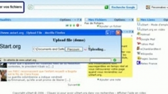 uStart - Sauvegardez vos fichiers sur internet