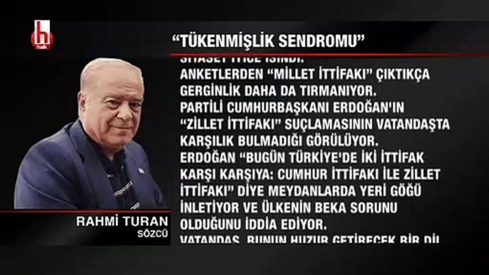 Rahmi Turan: Tükenmişlik sendromu