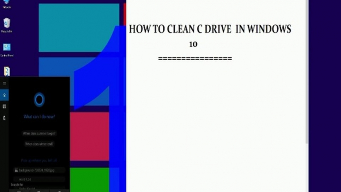 How to Clean C Drive Windows 10 #windows10 #windows10slow