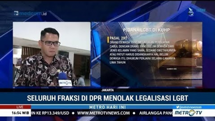 Seluruh Fraksi di DPR Menolak Legalisasi LGBT