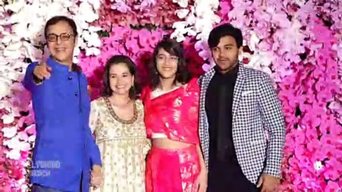 Vidhu Vinod Chopra & With His Family At Akash Ambani & Shloka Ambani's Grand Reception Party