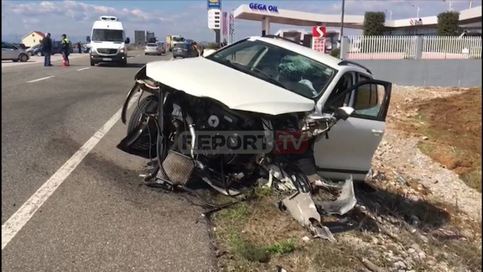 Report TV - Aksident i rëndë në aksin Shkodër- Koplik/ Një i vdekur, një i plagosur