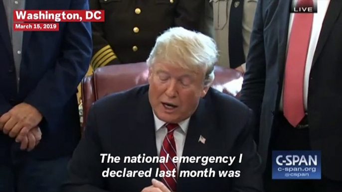 Trump Issues First Veto After Congress Votes To Block National Emergency