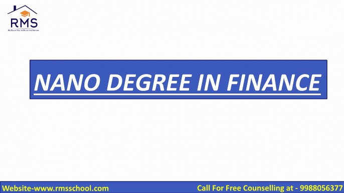 Nano Degree In Finance | Summer Internship 2019