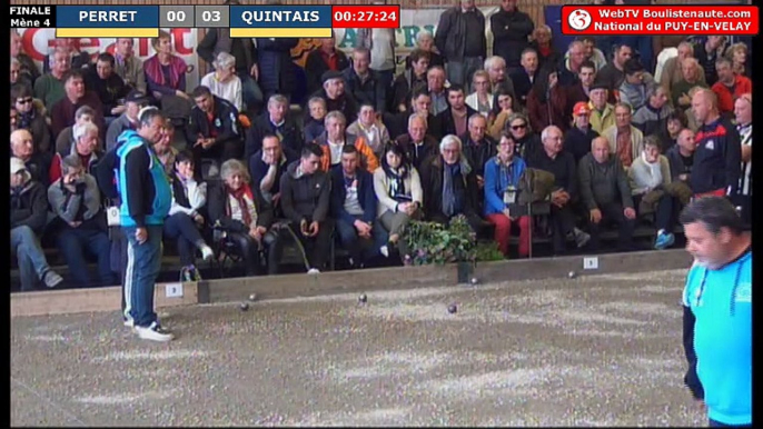 National du Puy Pétanque 2018 : Finale QUINTAIS vs PERRET