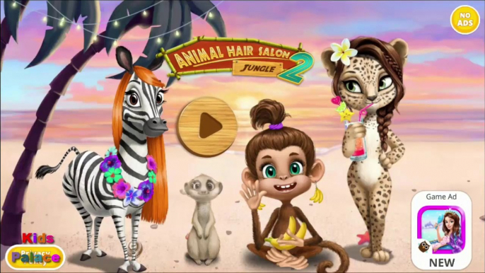 Fun Animals Care Kids Game - Jungle Animal Hair Salon 2 - Play Tropical Pet Makeover Games For Girls