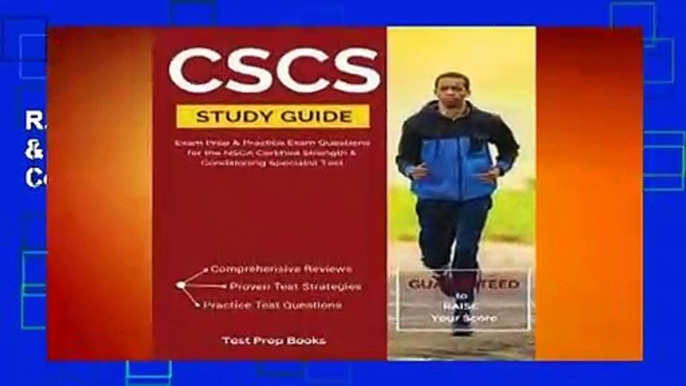 R.E.A.D CSCS Study Guide: Exam Prep & Practice Exam Questions for the Nsca Certified Strength &