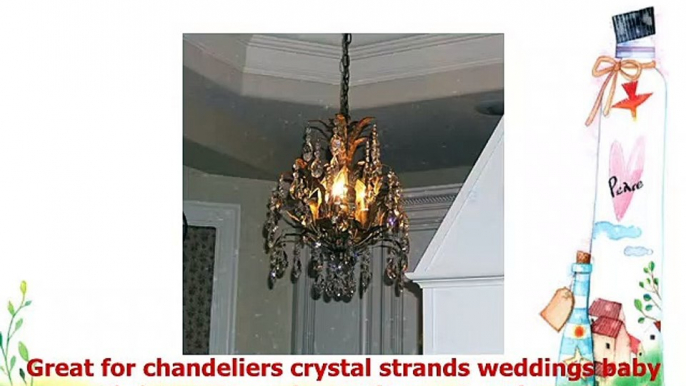 Crystal ChandelierFOME Crystal Teardrop Chandelier Lamp Prisms Parts Crystal Prisms