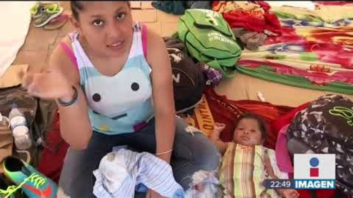 Heidi viaja con bebé de 3 meses en caravana migrante en México | Noticias con Ciro