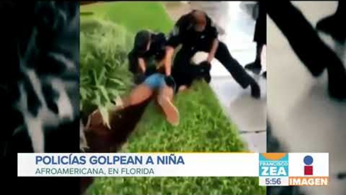 Policías agarran a golpes a niña | Noticias con Francisco Zea