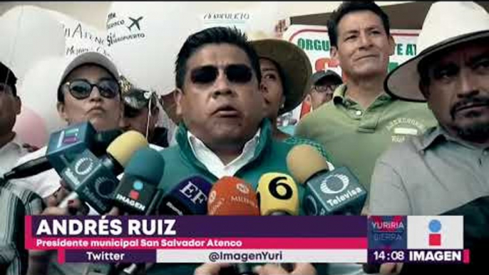 Habitantes de Atenco marchan a favor del Nuevo Aeropuerto en Texcoco | Noticias con Yuriria