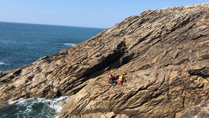 Les sapeurs-pompiers du Grimp en formation à Quiberon