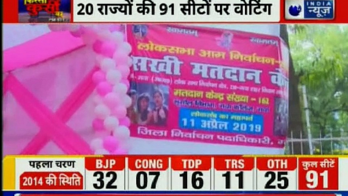 Lok Sabha Elections Phase 1 2019 Live Updates; Voting Begins,  20 राज्यों की 91 सीटों पर वोटिंग शुरू