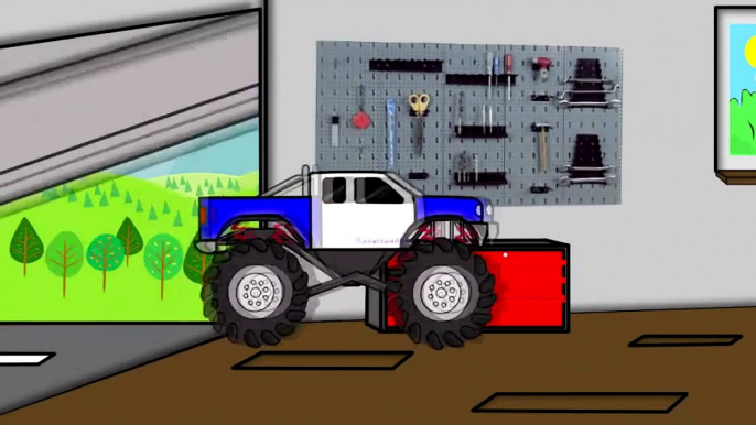 Monster Truck de la Machine de Conte de fées pour les enfants (dessins animés pour les enfants)