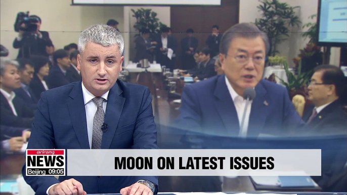 Pres. Moon likely to mention upcoming summit with U.S. Pres. during weekly meeting