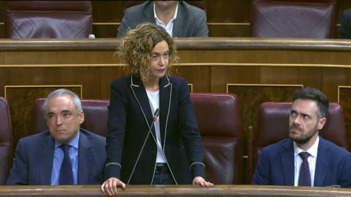 Meritxell Batet pide a Puigdemont en el Congreso que convoque elecciones "para que vuelvan a la sociedad catalana los derechos y libertades"