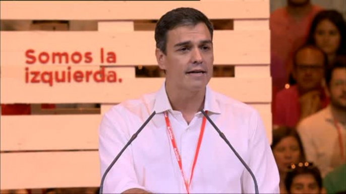 Pedro Sánchez anuncia que trabajará con todas las fuerzas del cambio para "acabar con el PP"