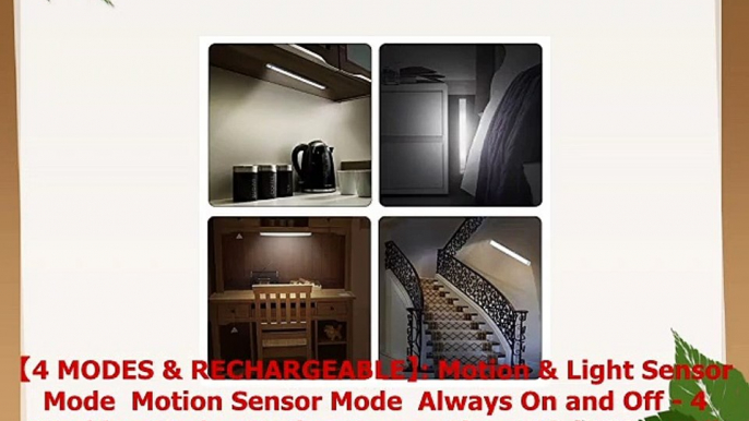 66 LED Under Cabinet Light Rechargeable Motion Sensor Closet Light Wireless Luxury