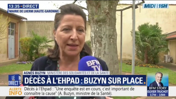 Ehpad de Lherm: la ministre de la Santé affirme que le pronostic vital des personnes hospitalisées "n'est pas engagé"