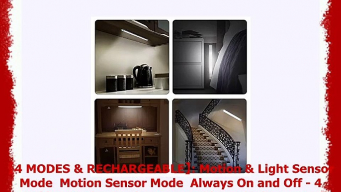 66 LED Under Cabinet Light Rechargeable Motion Sensor Closet Light Wireless Luxury