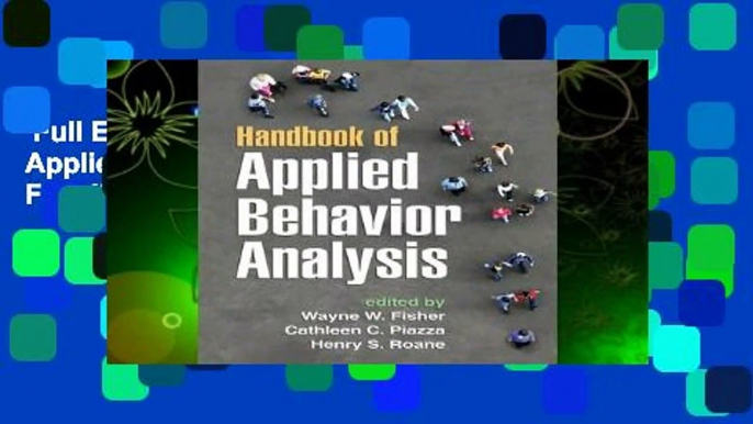 Full E-book  Handbook of Applied Behavior Analysis  For Kindle