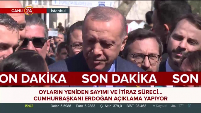 #SONDAKİKA Başkan Recep Tayyip Erdoğan konuşuyor