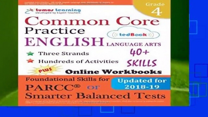 Common Core Practice - 4th Grade English Language Arts: Workbooks to Prepare for the PARCC or