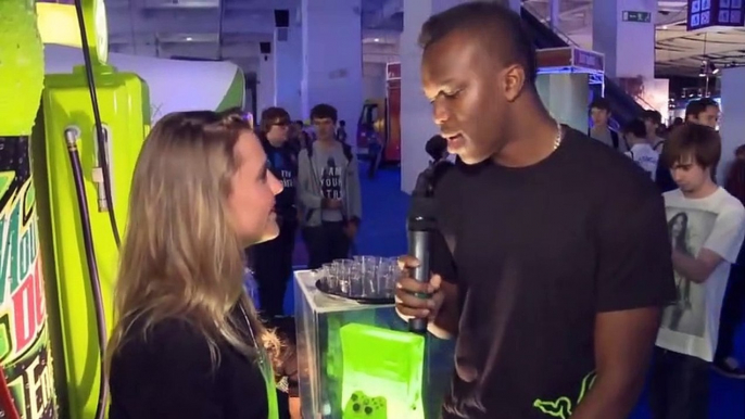 KSI being awkward in Eurogamer