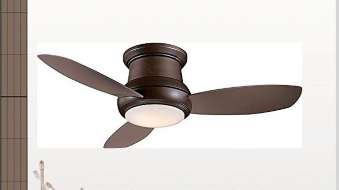 Minka Aire F518LORB Concept II LED Oil Rubbed Bronze 44 Flush Mount Modern Ceiling Fan