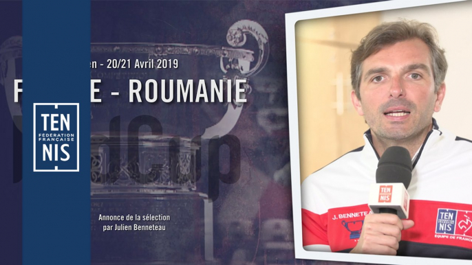 L'annonce de la sélection de Julien Benneteau pour France-Roumanie